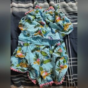 Cherokee 12m baby romper beach print